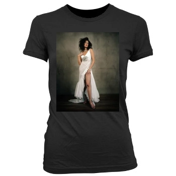 Teri Hatcher Women's Junior Cut Crewneck T-Shirt