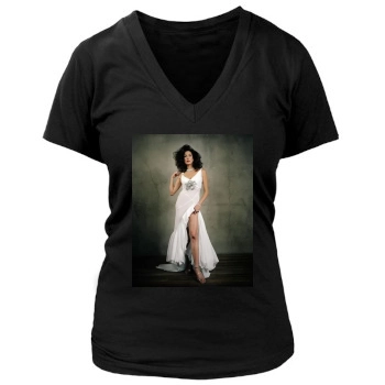 Teri Hatcher Women's Deep V-Neck TShirt