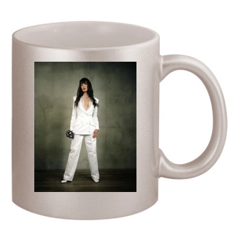 Teri Hatcher 11oz Metallic Silver Mug