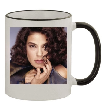 Teri Hatcher 11oz Colored Rim & Handle Mug