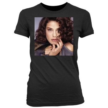 Teri Hatcher Women's Junior Cut Crewneck T-Shirt