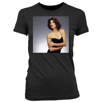 Teri Hatcher Women's Junior Cut Crewneck T-Shirt