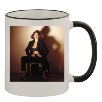 Teri Hatcher 11oz Colored Rim & Handle Mug