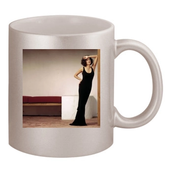 Teri Hatcher 11oz Metallic Silver Mug