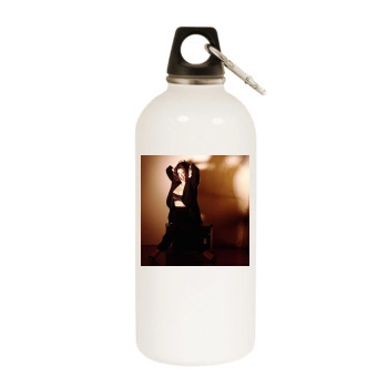 Teri Hatcher White Water Bottle With Carabiner