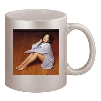 Teri Hatcher 11oz Metallic Silver Mug