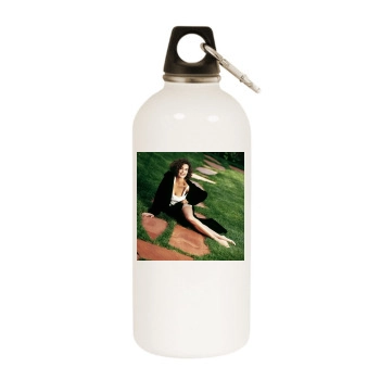 Teri Hatcher White Water Bottle With Carabiner