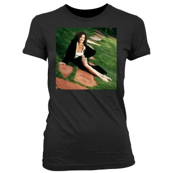 Teri Hatcher Women's Junior Cut Crewneck T-Shirt