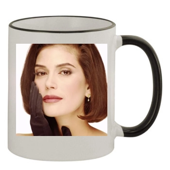 Teri Hatcher 11oz Colored Rim & Handle Mug