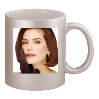 Teri Hatcher 11oz Metallic Silver Mug