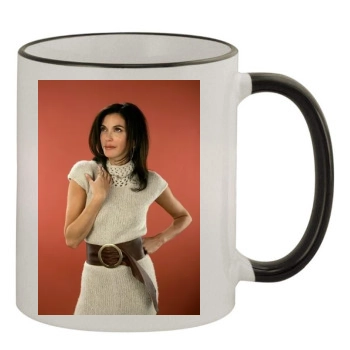 Teri Hatcher 11oz Colored Rim & Handle Mug