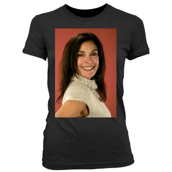 Teri Hatcher Women's Junior Cut Crewneck T-Shirt