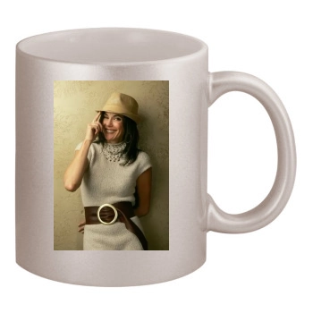 Teri Hatcher 11oz Metallic Silver Mug