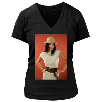 Teri Hatcher Women's Deep V-Neck TShirt