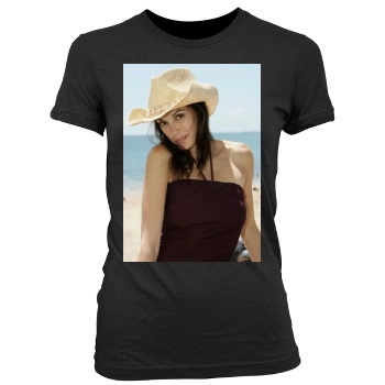 Teri Hatcher Women's Junior Cut Crewneck T-Shirt