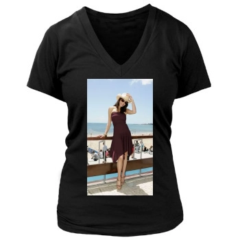 Teri Hatcher Women's Deep V-Neck TShirt