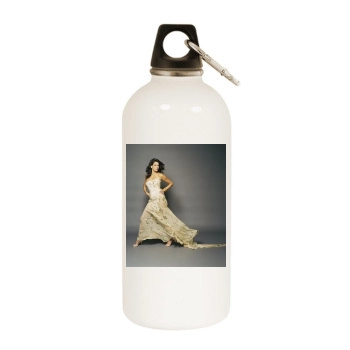 Teri Hatcher White Water Bottle With Carabiner