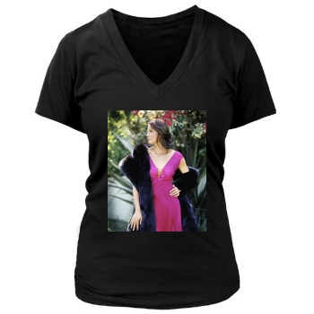 Teri Hatcher Women's Deep V-Neck TShirt