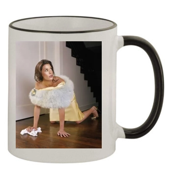 Teri Hatcher 11oz Colored Rim & Handle Mug