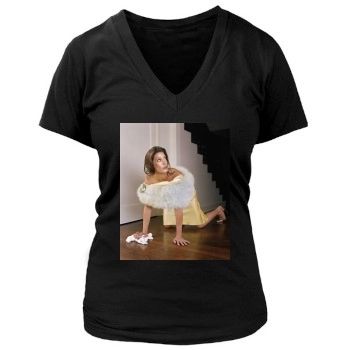 Teri Hatcher Women's Deep V-Neck TShirt