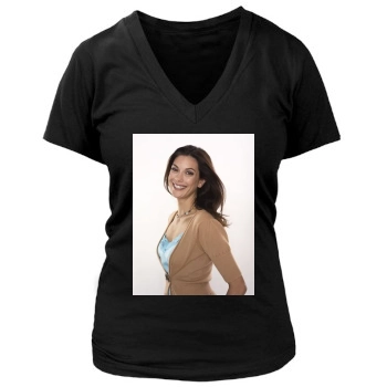 Teri Hatcher Women's Deep V-Neck TShirt