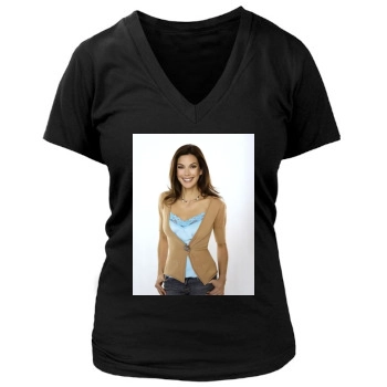 Teri Hatcher Women's Deep V-Neck TShirt