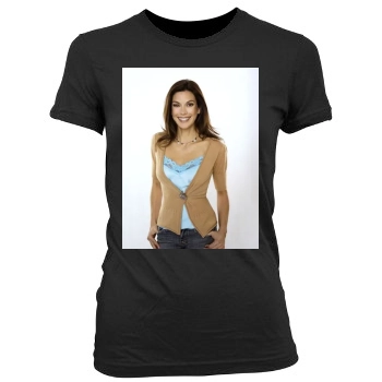 Teri Hatcher Women's Junior Cut Crewneck T-Shirt