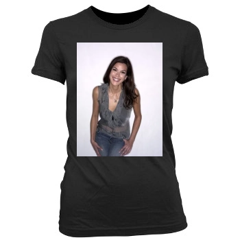 Teri Hatcher Women's Junior Cut Crewneck T-Shirt