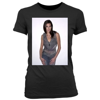 Teri Hatcher Women's Junior Cut Crewneck T-Shirt