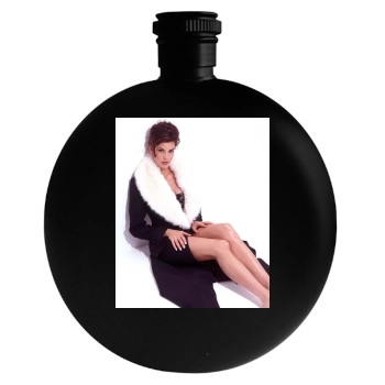 Teri Hatcher Round Flask