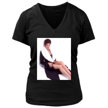 Teri Hatcher Women's Deep V-Neck TShirt