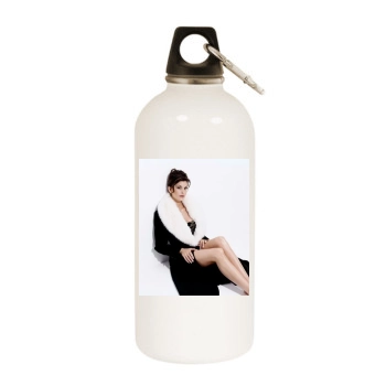 Teri Hatcher White Water Bottle With Carabiner