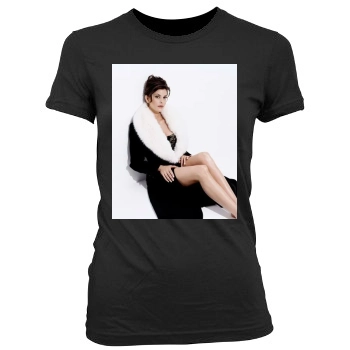 Teri Hatcher Women's Junior Cut Crewneck T-Shirt