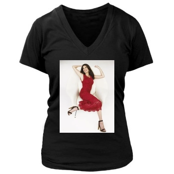 Teri Hatcher Women's Deep V-Neck TShirt