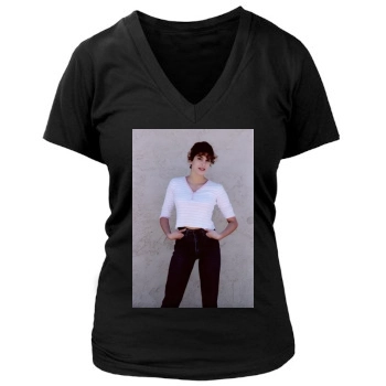 Teri Hatcher Women's Deep V-Neck TShirt