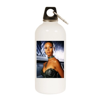 Thandie Newton White Water Bottle With Carabiner