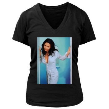 Thandie Newton Women's Deep V-Neck TShirt