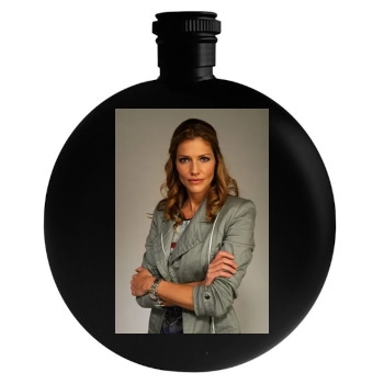 Tricia Helfer Round Flask