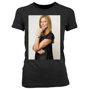 Tricia Helfer Women's Junior Cut Crewneck T-Shirt