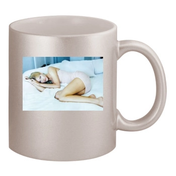 Tricia Helfer 11oz Metallic Silver Mug