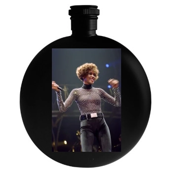 Whitney Houston Round Flask