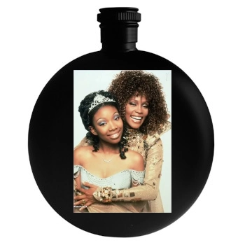 Whitney Houston Round Flask