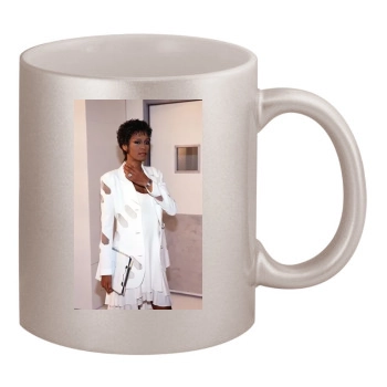 Whitney Houston 11oz Metallic Silver Mug