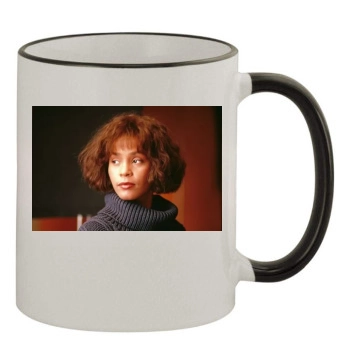 Whitney Houston 11oz Colored Rim & Handle Mug