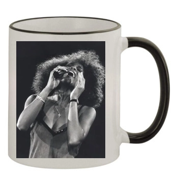 Whitney Houston 11oz Colored Rim & Handle Mug