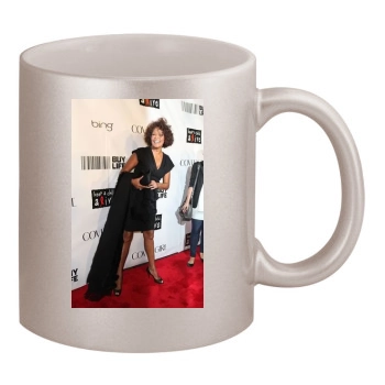 Whitney Houston 11oz Metallic Silver Mug