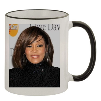 Whitney Houston 11oz Colored Rim & Handle Mug