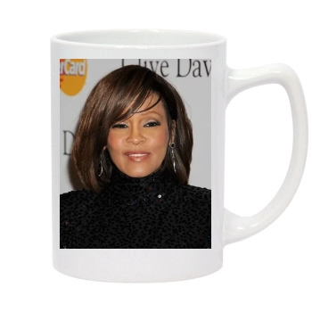 Whitney Houston 14oz White Statesman Mug