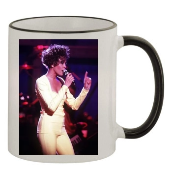 Whitney Houston 11oz Colored Rim & Handle Mug