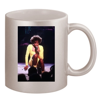 Whitney Houston 11oz Metallic Silver Mug